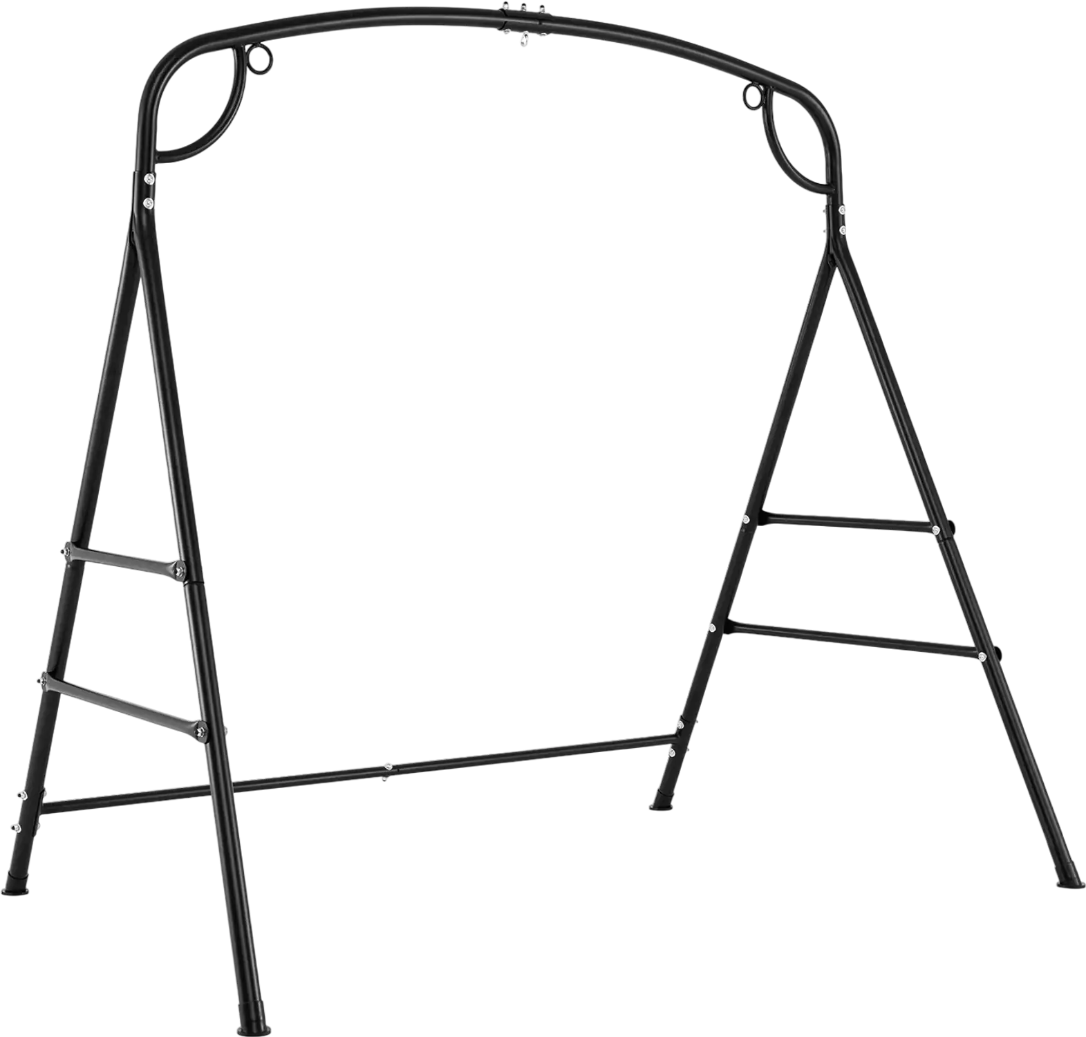 Costway Outdoor Metal A-Frame Swing Stand 2 Hanging Ways 89372651 New