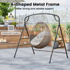 A-shaped metal swing stand with 4 support bars, designed for stability and suitable for hanging egg chairs.