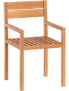 Outdoor Patio Dining Teak Wood Armchair