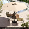 7.5 feet Outdoor Patio Heavy Duty Market Umbrella with Push Button Tilt-Beige - Gallery View 1 of 10