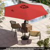 7.5 feet Outdoor Patio Heavy Duty Market Umbrella with Push Button Tilt-Burgundy - Gallery View 1 of 10