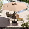 7.5 feet Outdoor Patio Heavy Duty Market Umbrella with Push Button Tilt-Tan - Gallery View 1 of 10
