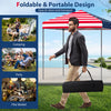 Outdoor pop-up canopy tent, 6.6 x 6.6 feet, multicolor with UPF 50+ sun protection, ideal for camping and parties.
