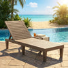 Outdoor Recliner Chair with 5-Position Adjustable Backrest-Brown - Gallery View 1 of 10