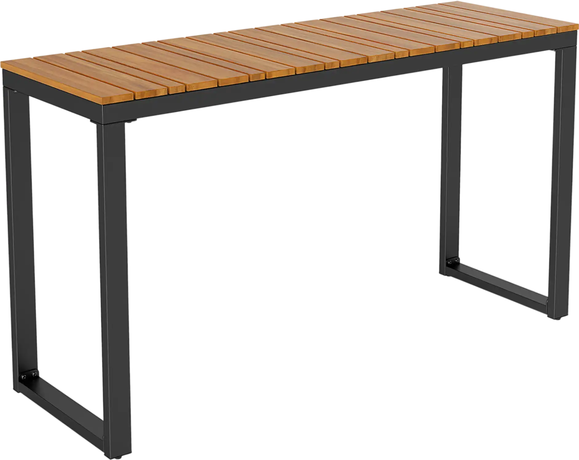 Costway Outdoor Rectangle Console Dining Table WPC Tabletop 254831796 New