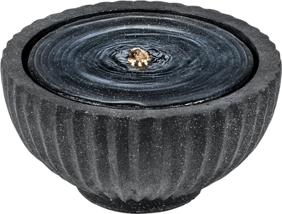 Costway Outdoor Round Sphere Water Fountain LED Pump 94272337 New