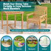 Outdoor solid fir wood chair with inclined backrest, featuring a sturdy design for patio, garden, or indoor use.