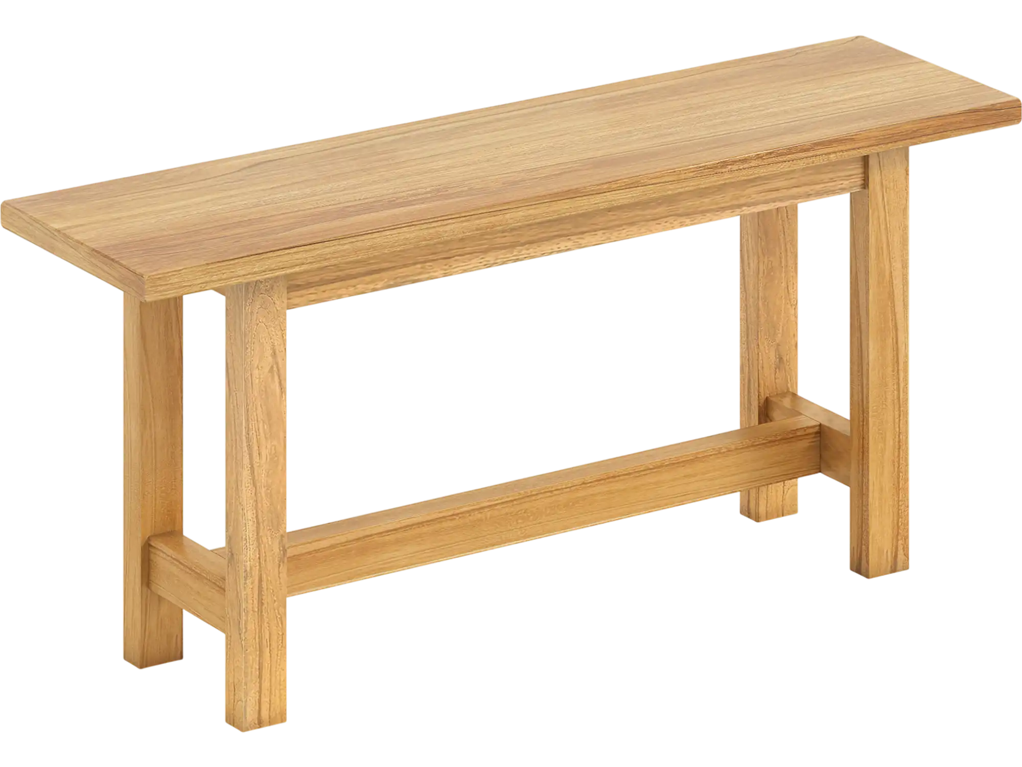 Costway Outdoor Teak Wood Patio Bench 30090010 New