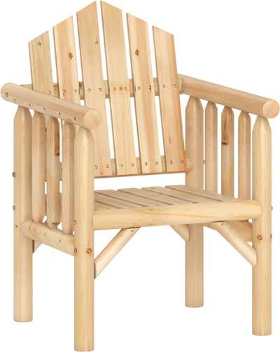 Costway Outdoor Wood Adirondack Ottoman Patio Chair Armrests 46834748 New