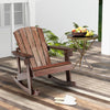 Outdoor Wooden Kid Adirondack Rocking Chair with Slatted Seat-Coffee - Gallery View 1 of 10
