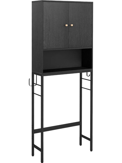 Costway Over Toilet Storage Cabinet 2 Doors Adjustable Shelf 31489256 New
