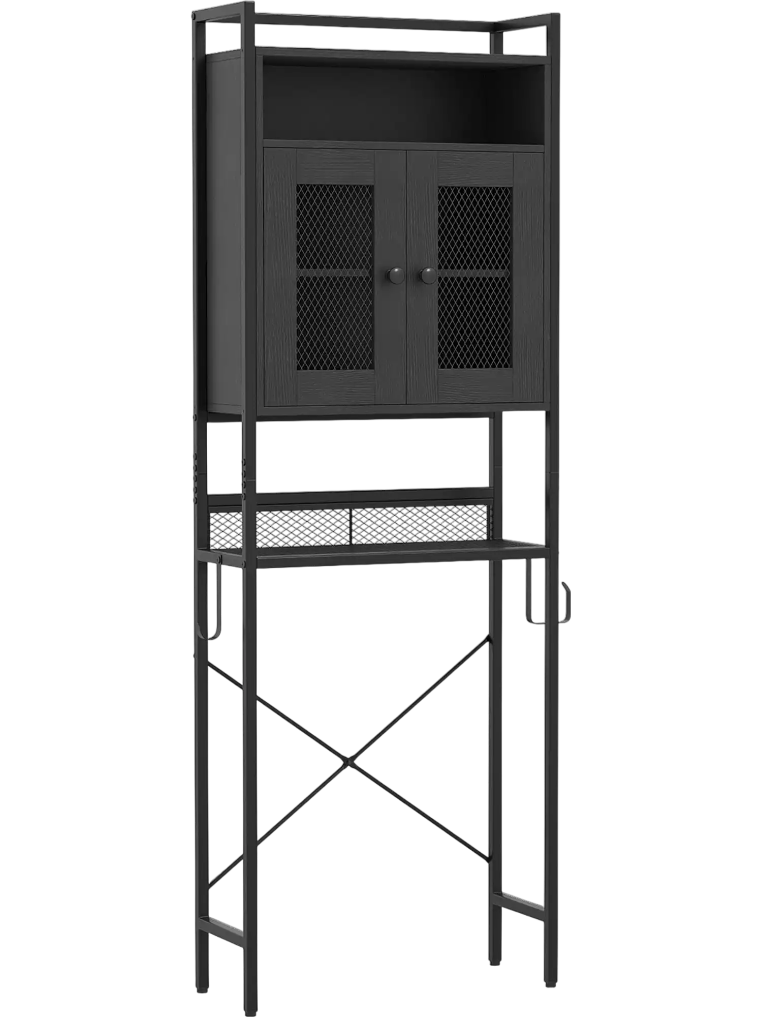 Costway Over-The-Toilet Storage Cabinet Freestanding 2-Door 53849267 New