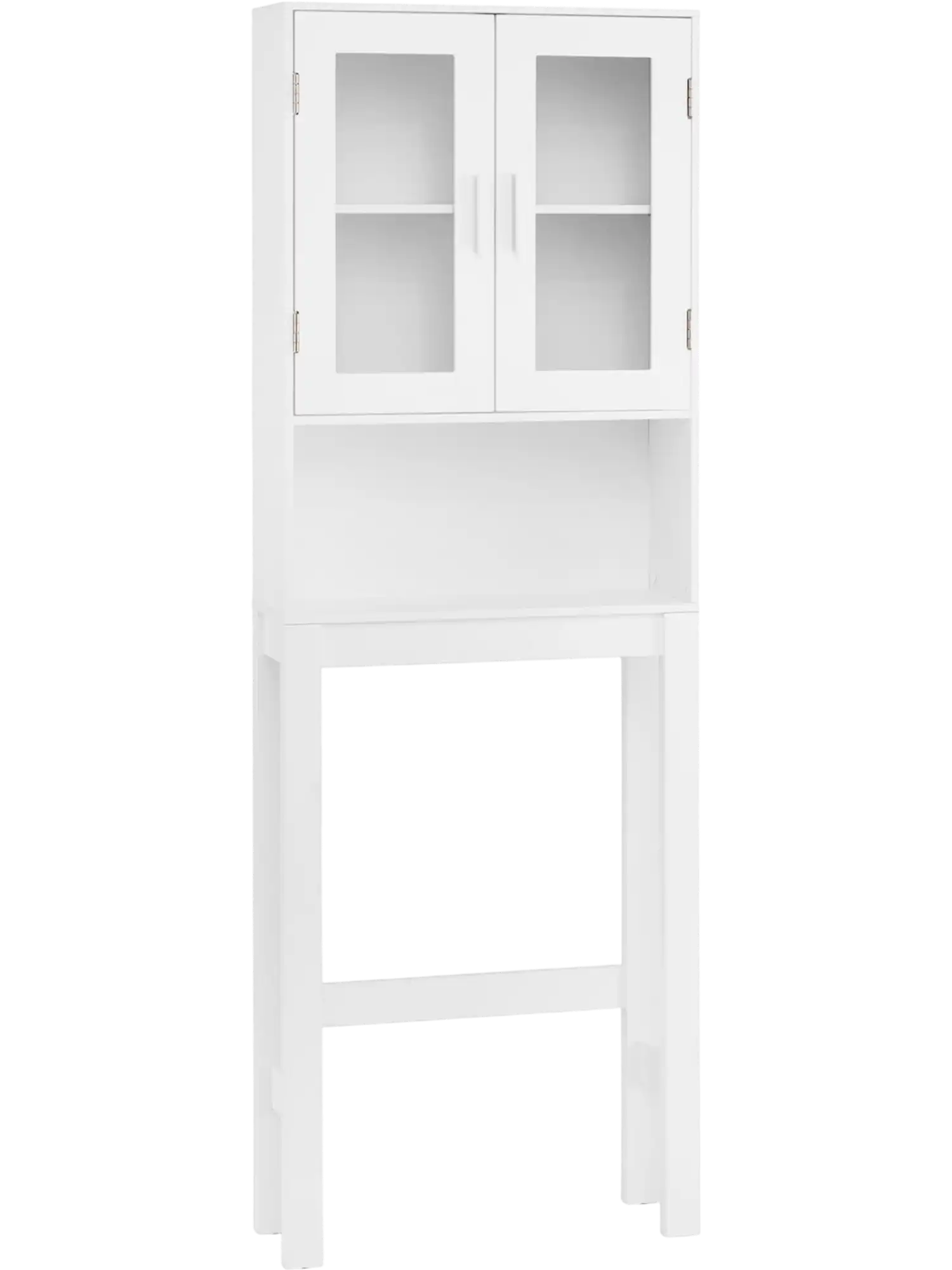 Costway Over Toilet Bathroom Storage Cabinet Adjustable Shelf 93642158 New