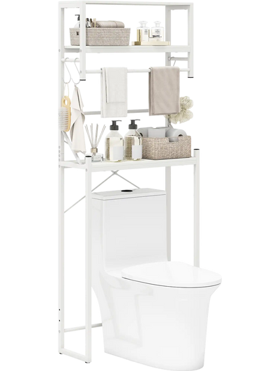 Costway Over Toilet Bathroom Organizer Storage Rack 3-Tier Towel Holder 50516834 New