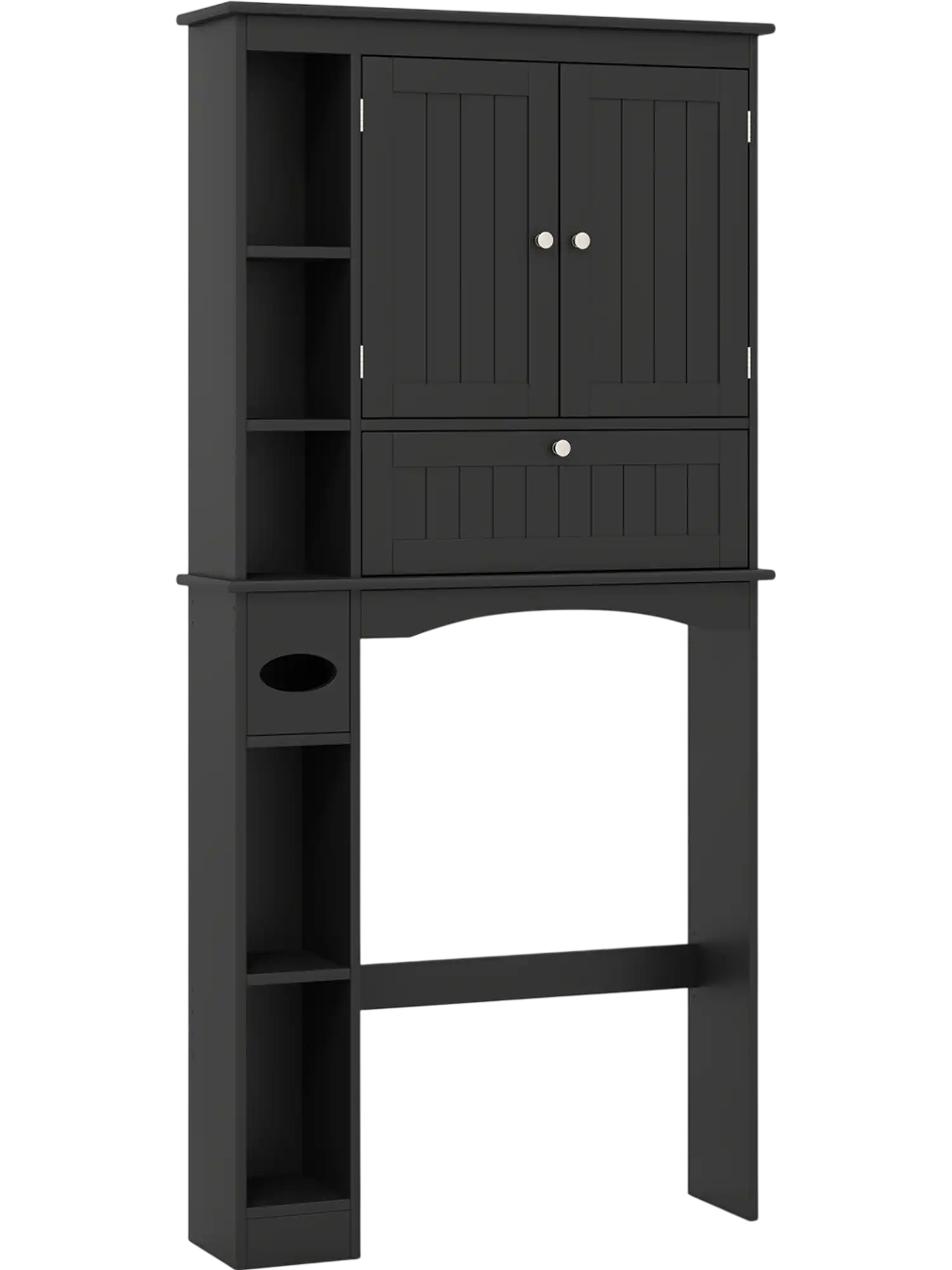 Costway Over Toilet Storage Cabinet Adjustable Shelf Bottom Bar 489517362 New