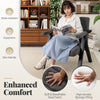 Oversized accent chair in gray with a metal frame, supportive sponge filling, and ergonomic armrests for comfortable.