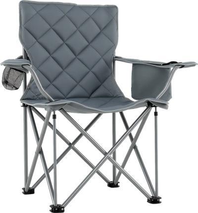 Costway Oversized Outdoor Folding Camping Chair Cooler Pouch Cup Holder 57057115 New
