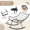 Oversized Egg Papasan chair with padded cushion, featuring a powder-coated metal frame and safe round corners for.