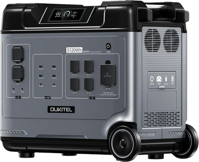 Oukitel P5000 5120Wh/2200W Power Station Portable Solar Generator LiFePO4 Battery New