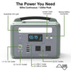 Perun by Yard Force PB-20 600W/1200W Power Station Pure Sine Wave Solar Generator New