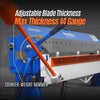 120-inch Manual Sheet Metal Brake - 14 Gauge Bending Capacity, Adjustable Fingers, Heavy-Duty Steel Construction, Precision Bending for Box and Pan PB12014
