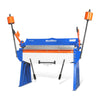 48” Manual Pan and Box Brake - Heavy Duty, Durable Construction, 12 Gauge Mild Steel, 135° Bending Angle, Individual Bending Fingers" PB4812