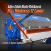80-inch Manual Sheet Metal Brake - 12 Gauge Bending Capacity, Adjustable Fingers, 6 Ft. Heavy-Duty Steel Construction for Precision Bending PB8012
