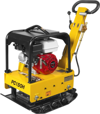 Honda GX160 Reversible Plate Compactor with Wheel Kit and Extension Plates, 5625 lb Centrifugal Force, PC150H