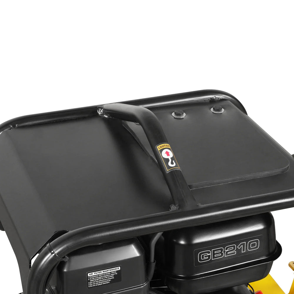5.8 HP Reversible Plate Compactor with Wheel Kit and Extension Plates, 5625 lb Centrifugal Force, PC150Z