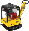 Honda GX270 Reversible Plate Compactor with Wheel Kit and Extension Plates, 6750 lb Centrifugal Force, PC180H