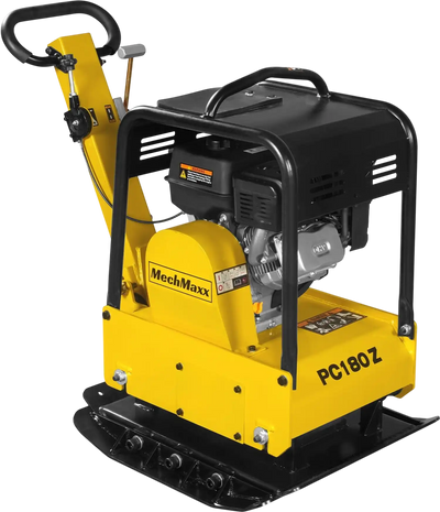 9 HP Reversible Plate Compactor with Wheel Kit and Extension Plates, 6750 lb Centrifugal Force, PC180Z