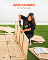 Vevor Outdoor Wooden Storage Shed 58" x 78" Waterproof with Sloping Roof New