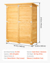 Vevor Outdoor Wooden Storage Shed 55" x 67.5" Waterproof with Sloping Roof New