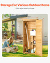 Vevor Outdoor Wooden Storage Shed 31.5" x 63.8" Waterproof with Sloping Roof New