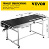 Vevor Motorized Conveyor With PVC Belt 59" x 19.7" Anti-Static With Adjustable Double Guardrails Stainless Steel New