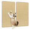 Cat scratching on a large 32" x 20" sisal mat set, designed to protect furniture and satisfy scratching instincts.