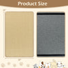 Large 32" x 20" cat scratcher mat set made of durable sisal with anti-slip latex bottom for stable use.