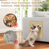 Natural sisal cat scratcher mat set, 16 x 12 inches, designed to protect furniture and satisfy scratching instincts.