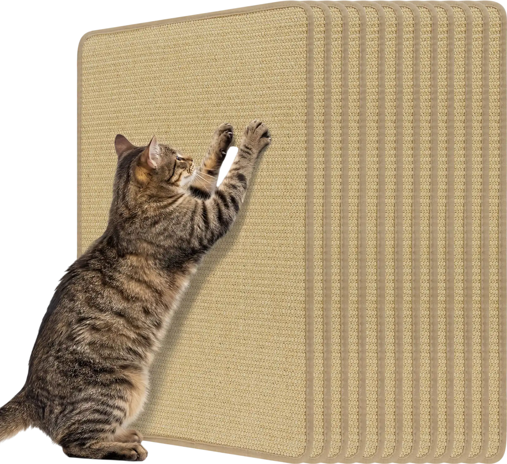 Costway 12-Piece Cat Scratcher Mat Set 24