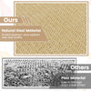 Natural sisal texture of a cat scratcher mat, 24 x 16 inches, durable and scratch-resistant for furniture protection.