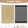 Natural sisal cat scratcher mats set, 24x16 inches, featuring anti-slip latex bottoms for stability and durability.