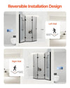 Vevor Frameless Foldable Bathtub Shower Door 51"x56" Tri-Fold 0.23" Tempered Glass New