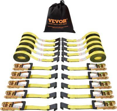 Vevor Ratchet Tie Down Straps 10,000 Lbs Break Strength 2