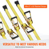 Vevor Ratchet Tie Down Straps 10,000 Lbs Break Strength 2" x 30' Cargo Securing Flat Hook 10-Pack New