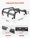 Vevor Overland Truck Bed Rack Fits Tacoma Ranger Gladiator JT Colorado Canyon New
