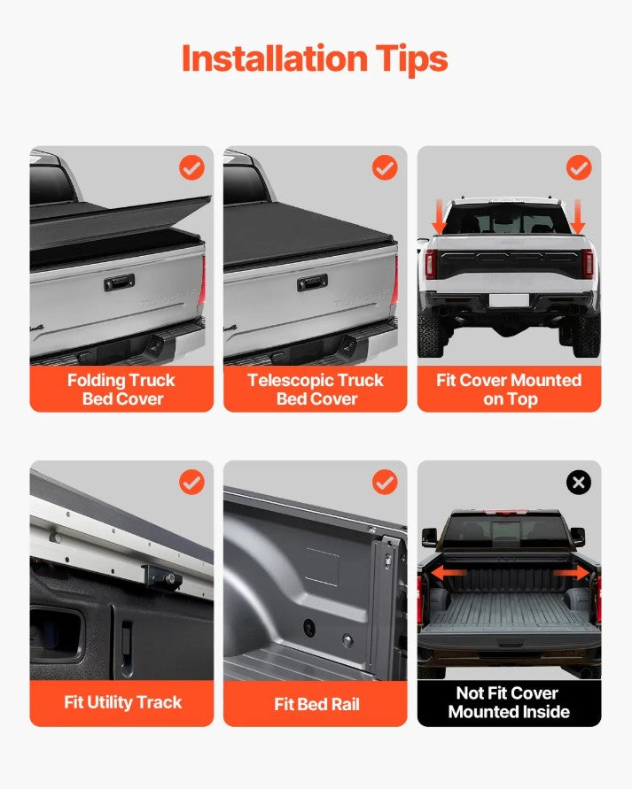 Vevor Overland Truck Bed Rack Fits Tacoma Ranger Gladiator JT Colorado Canyon New
