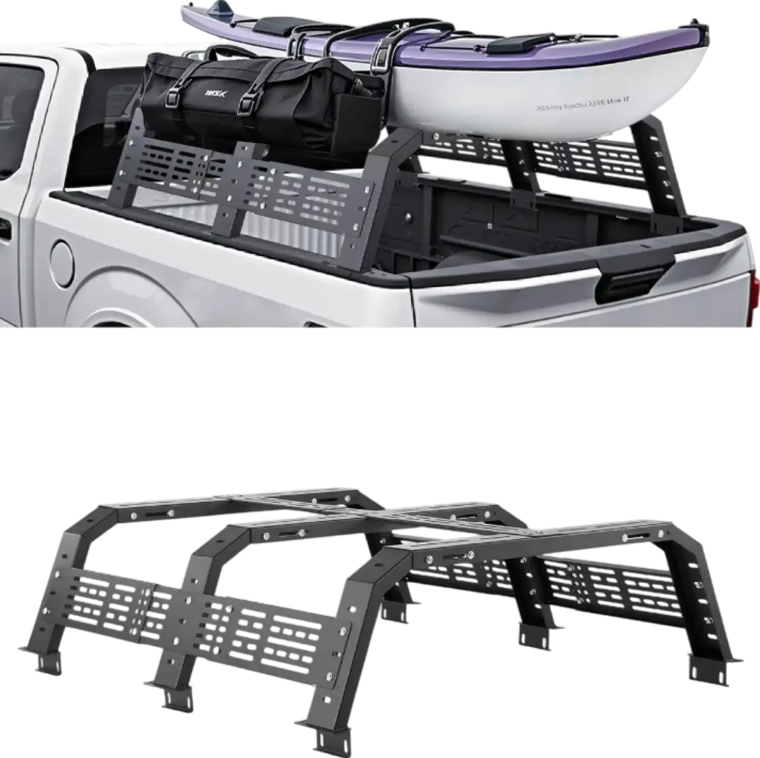 Vevor Overland Truck Bed Rack 900 Lb Capacity Adjustable Fit for Full and Mid-Size Trucks New