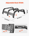 Vevor Overland Truck Bed Rack 900 Lb Capacity Adjustable Fit for Full and Mid-Size Trucks New