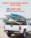 Vevor Adjustable Truck Ladder Rack 800 Lbs Capacity No-Drill Bed Rack New