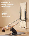 Vevor Wall-Mounted Pilates Reformer Maple Wood Springboard with Adjustable Resistance New